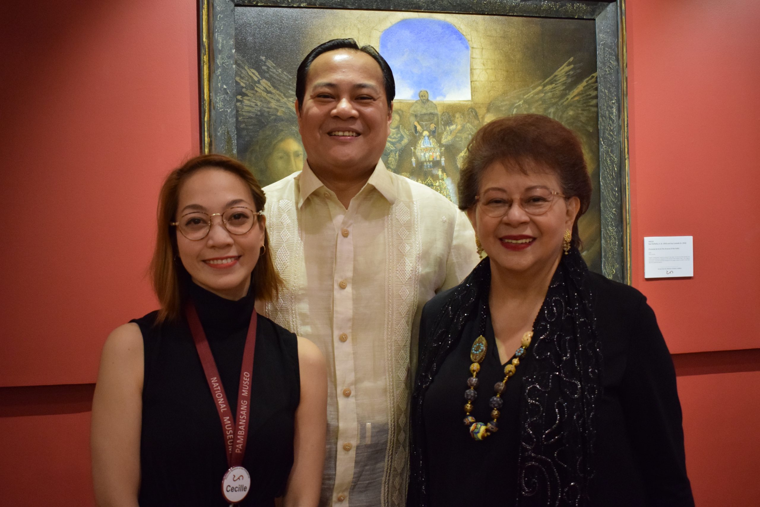 2. Atty. Ma. Cecila Tirol of the National Museum, Mr. Francis Corona and Mrs. Christina Corona