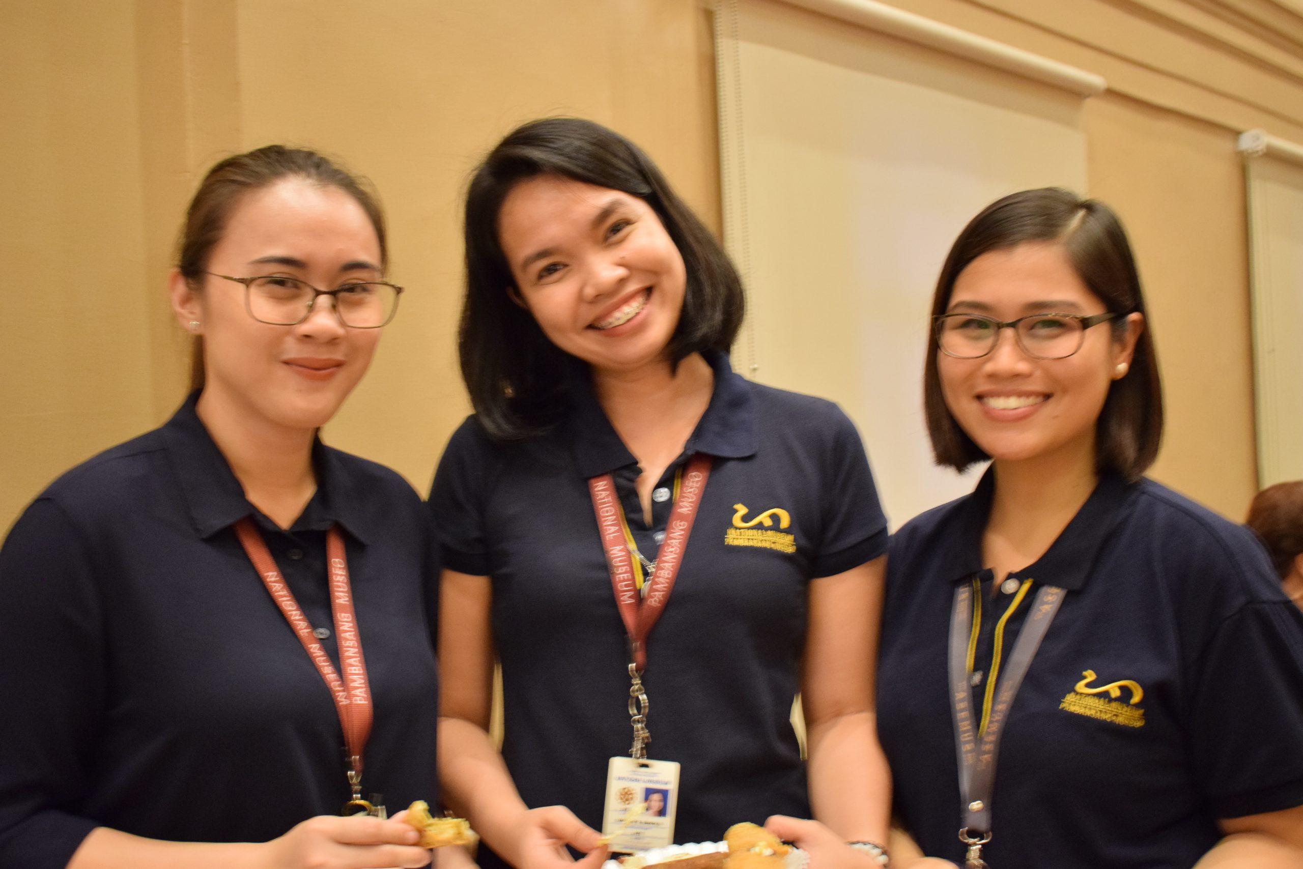 24. National Museum staff members, Cyril Santos, Danelyn Sumaylo and Carole Duque