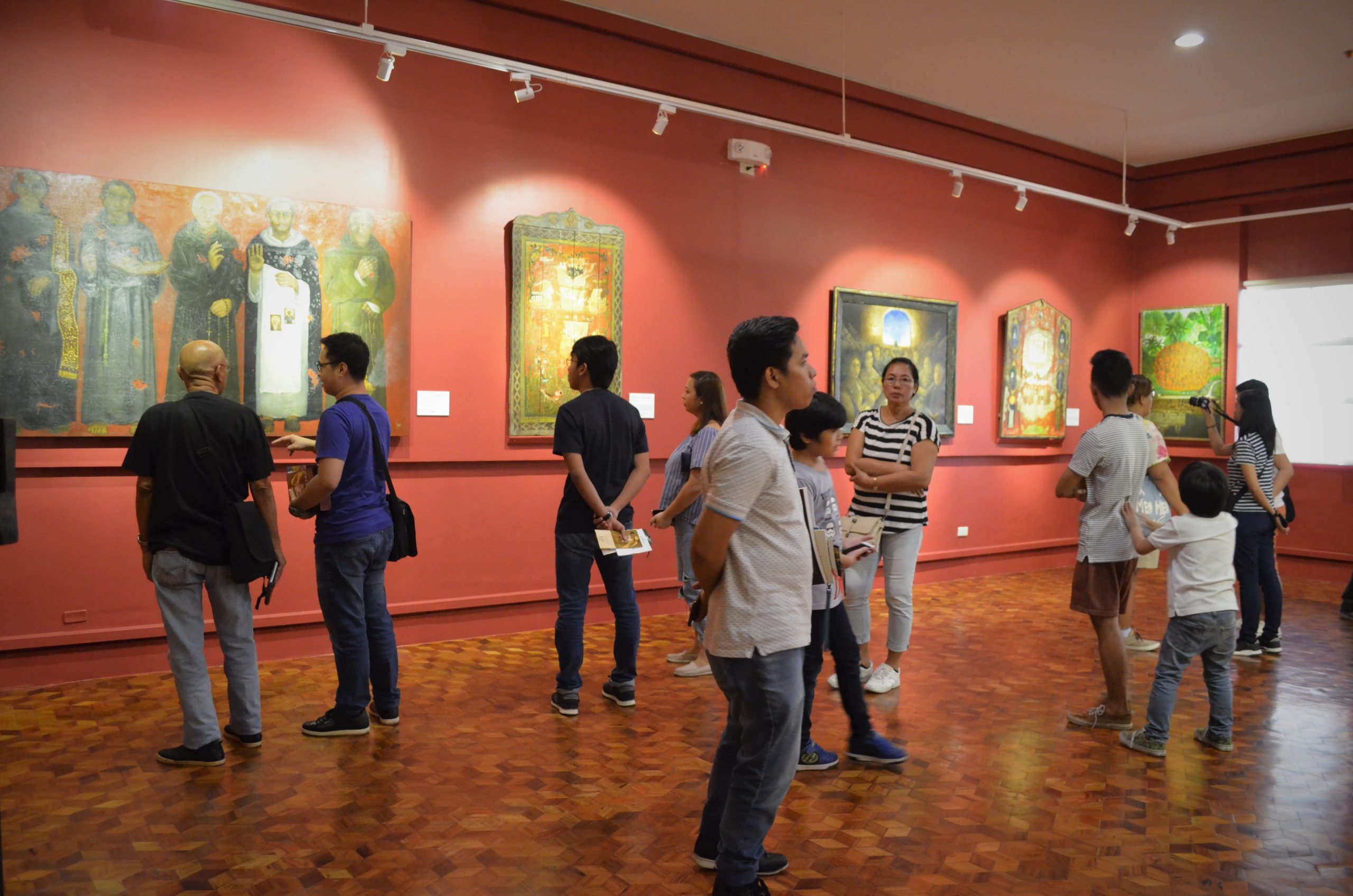 During the Gallery Tour