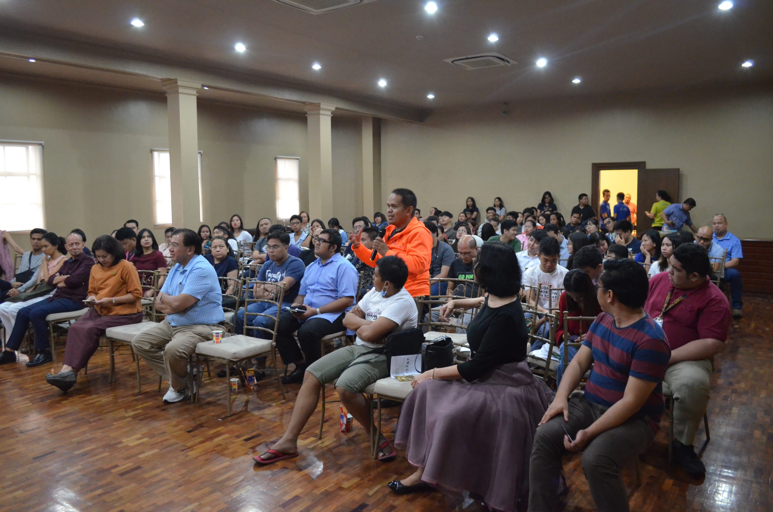 during the open forum
